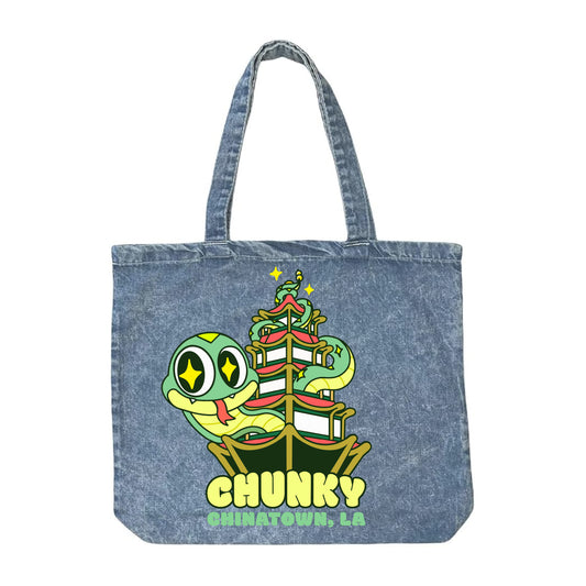 Chunky Pagoda Snake Jean Tote
