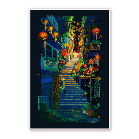 Lantern Alley Print