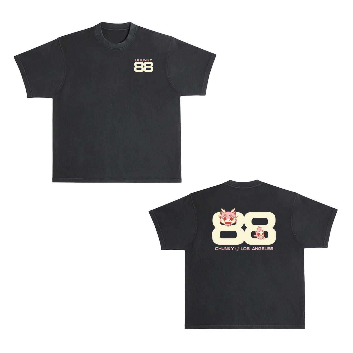 Chunky 88 Dragons T-Shirt - Shadow