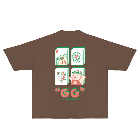 Mahjong Good Game T-Shirt - Mocha