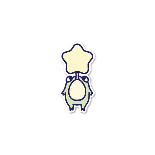 Froggy and Star Sticker