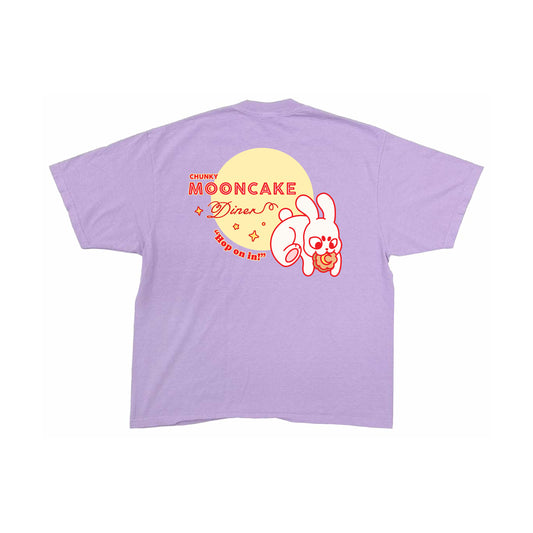 Chunky Mooncake Diner Bunny Hop T-Shirt - Pastel Purple