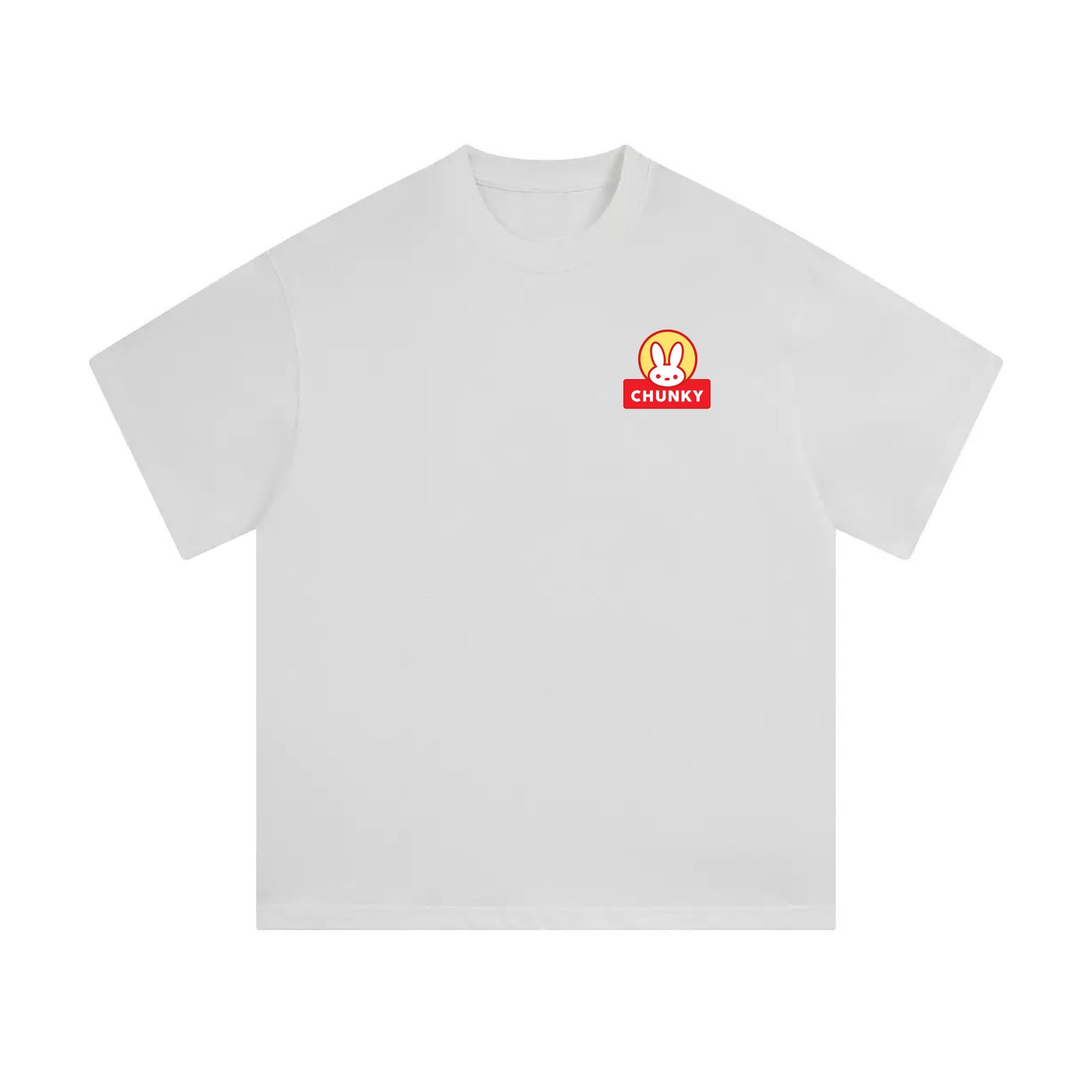 Chunky Mooncake Diner Bunny Waiter Mid-Cropped T-Shirt - White