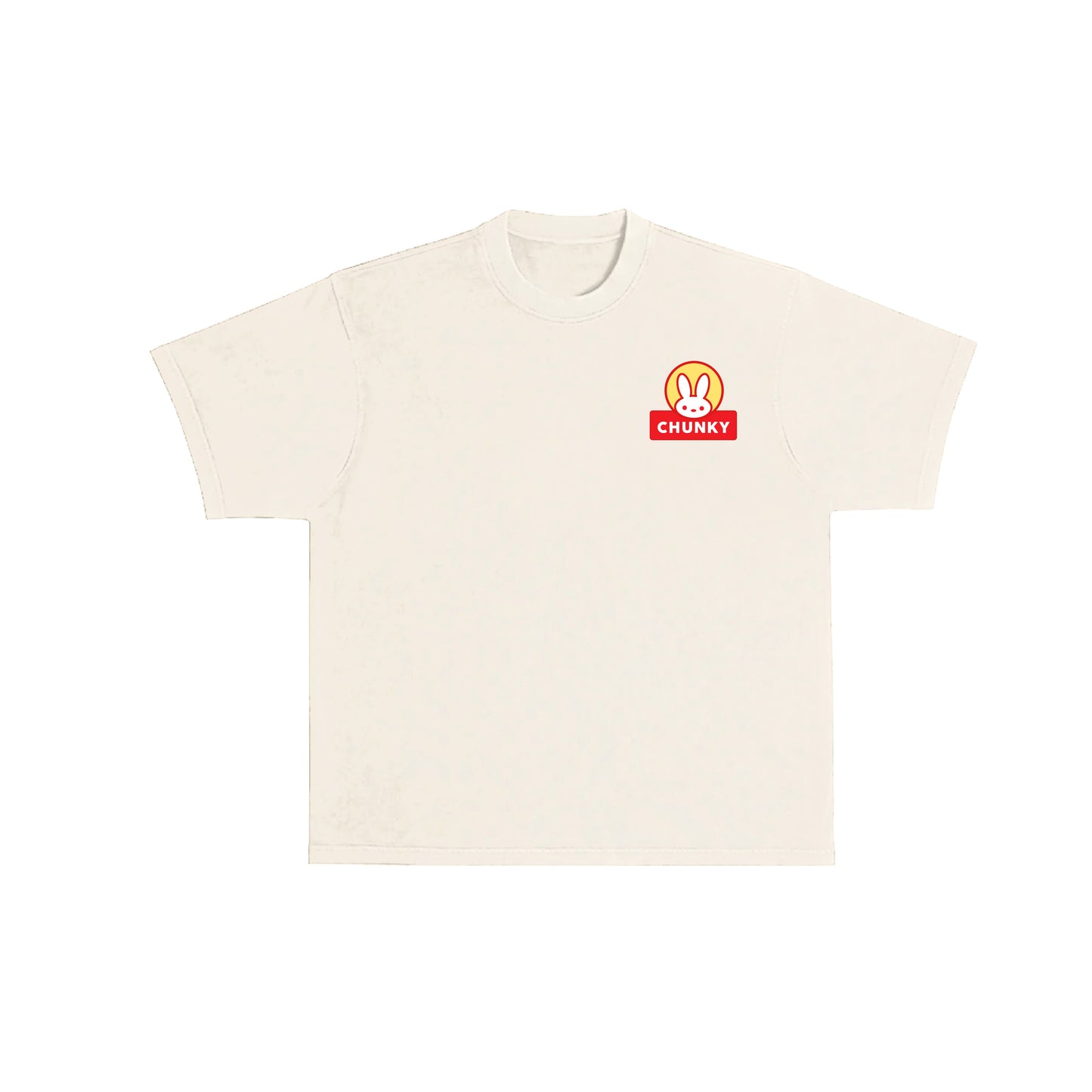 Chunky Mooncake Diner Bunny Waiter T-Shirt - Cream