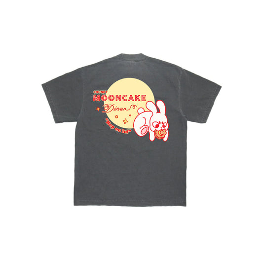 Chunky Mooncake Diner Bunny Hop T-Shirt - Shadow