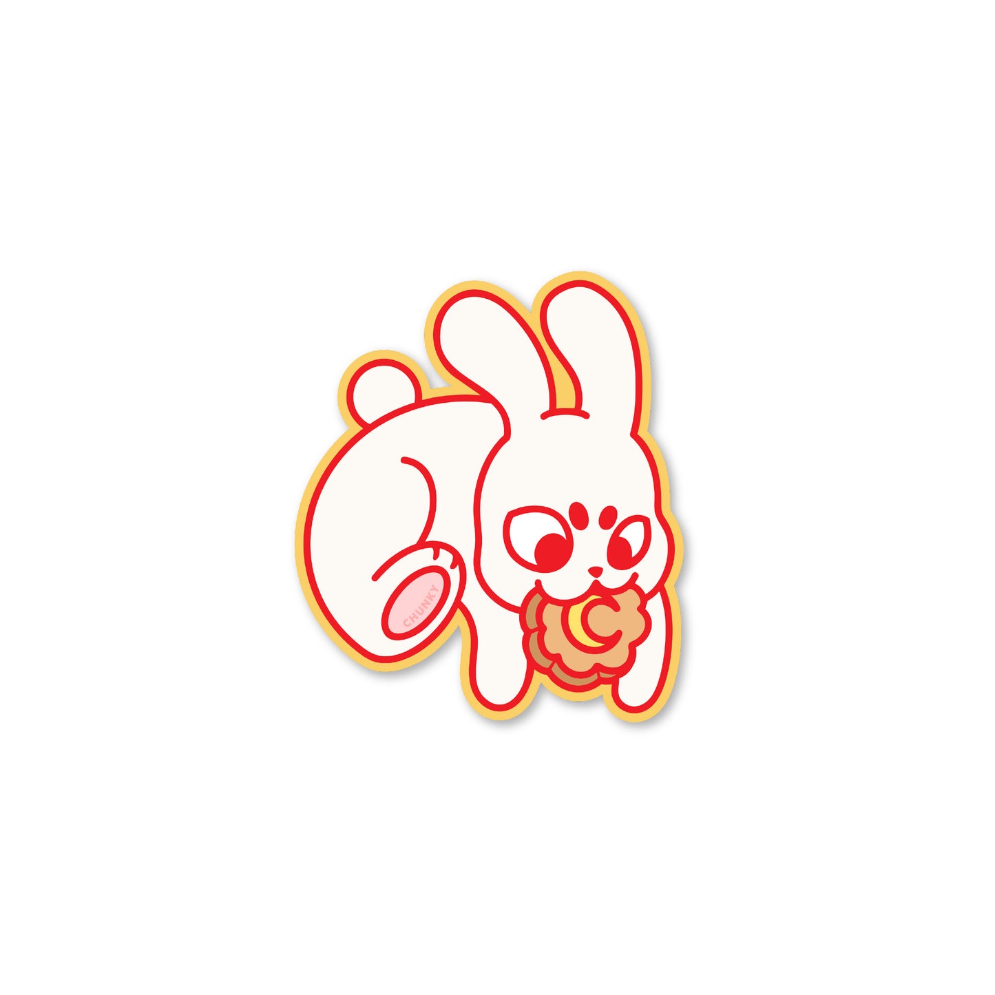Chunky Mooncake Diner Bunny Hop Sticker