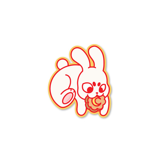 Chunky Mooncake Diner Bunny Hop Sticker