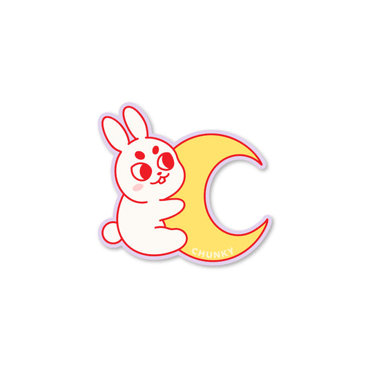Chunky Mooncake Diner Bunny Moon Sticker