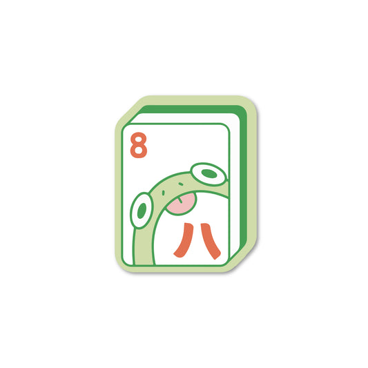 Mahjong Froggie Sticker