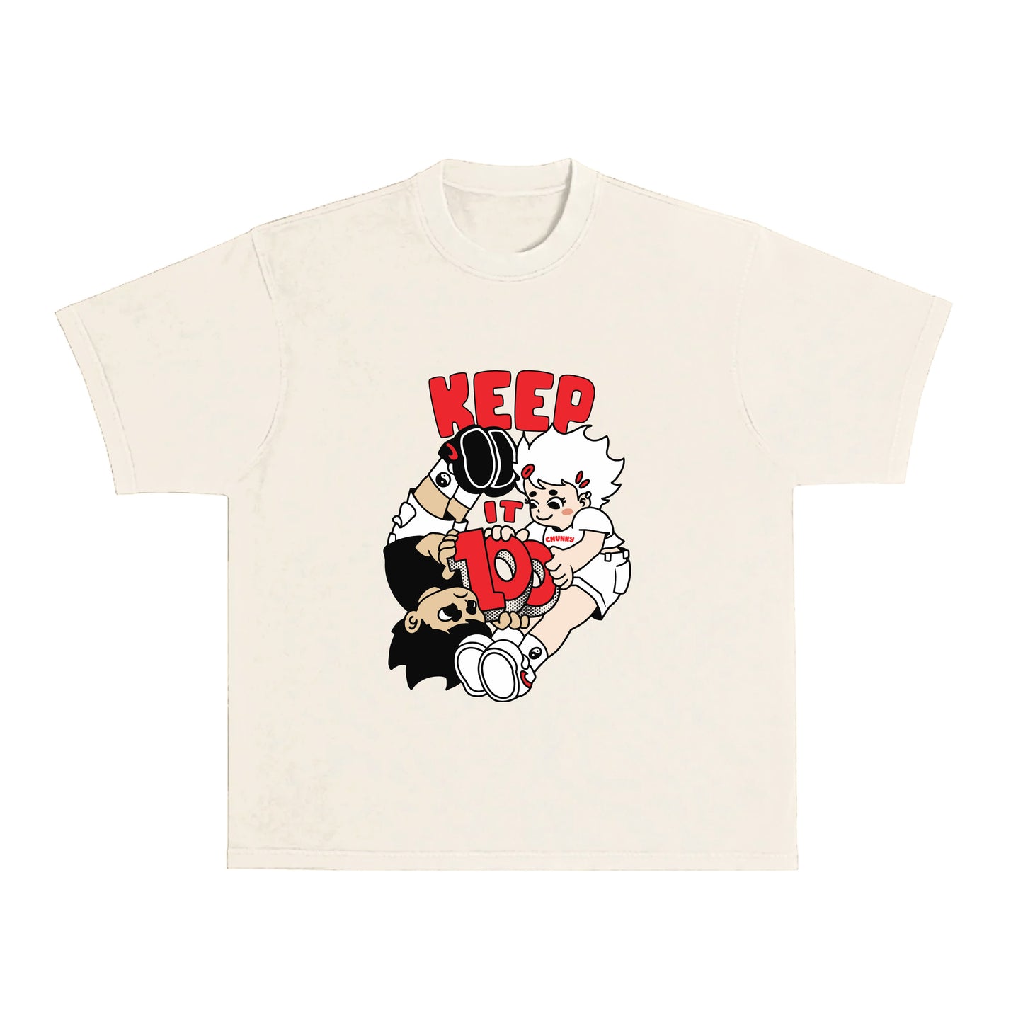 Keep It 100 T-Shirt - Cream