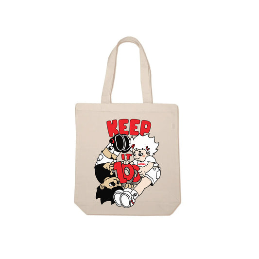 Keep It 100 Canvas Tote Bag