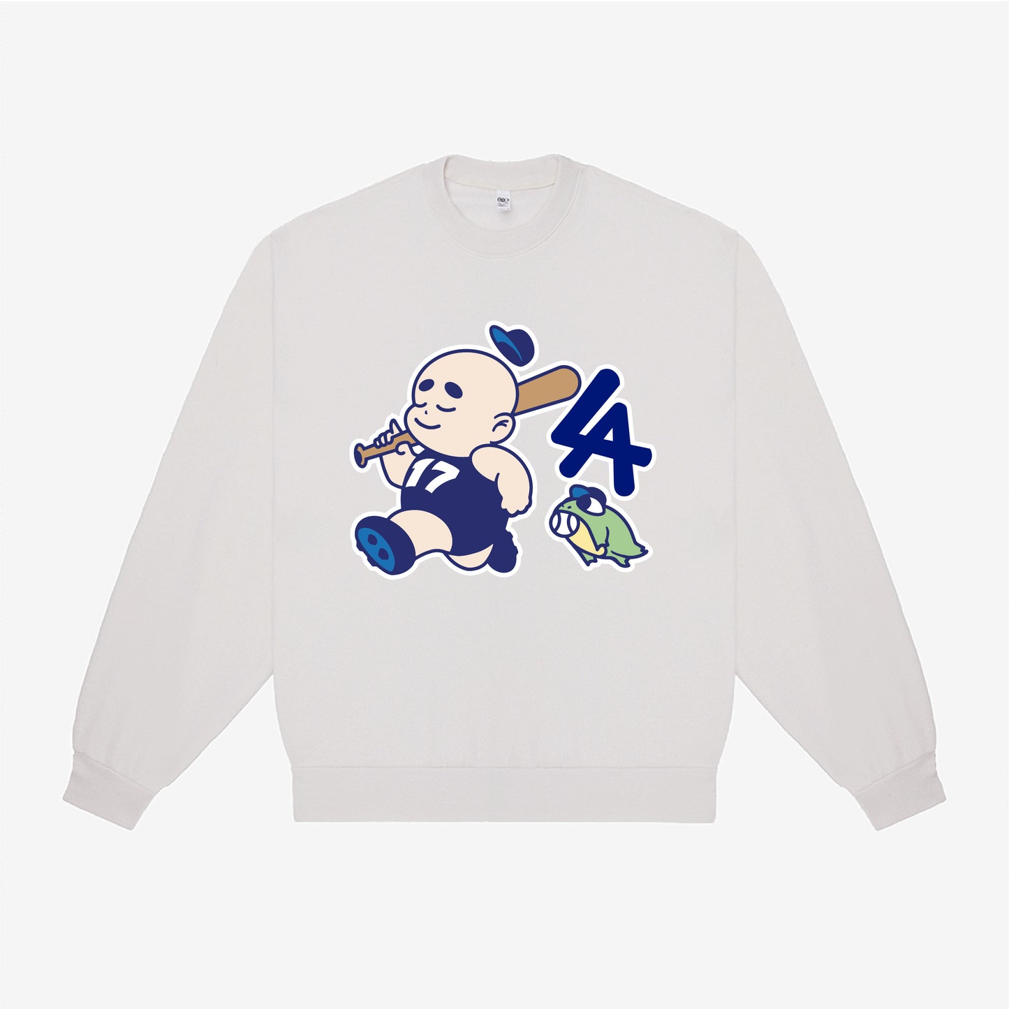 LA Baseball Baby 10oz Fleece Sweater - Off-White - PREORDER