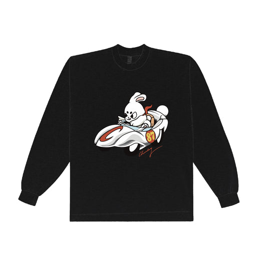 Chunky Bunny Racer Long Sleeve Shirt - Black