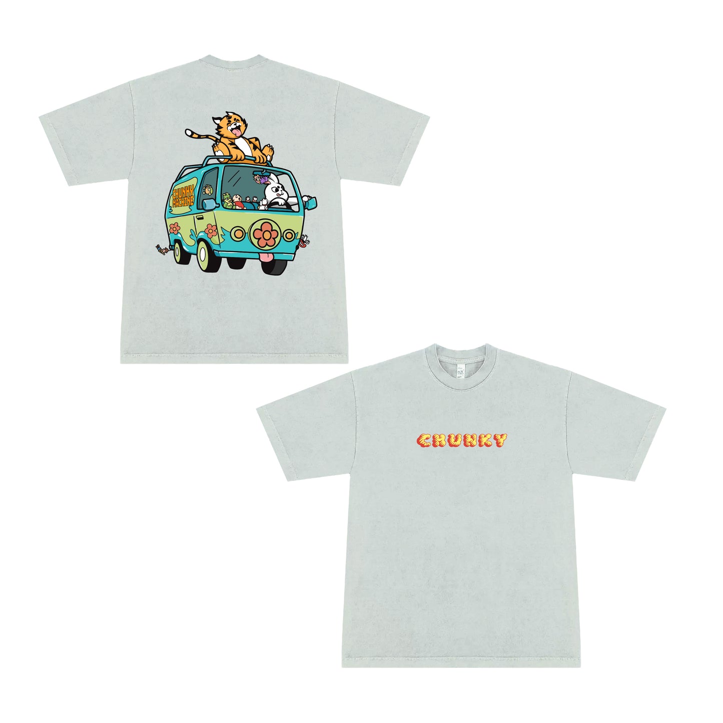 Chunky Machine T-Shirt - Cement