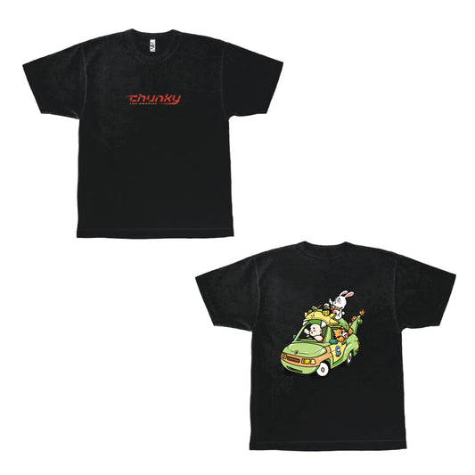 Chunky Dragon Mobile Heavyweight T-Shirt - Black