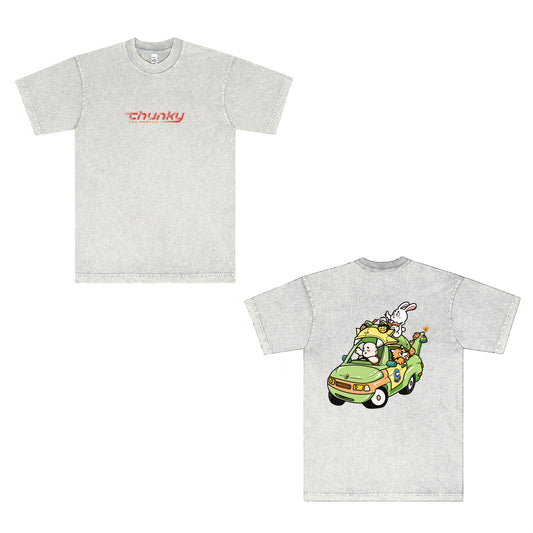 Chunky Dragon Mobile T-Shirt - Overwashed Cement