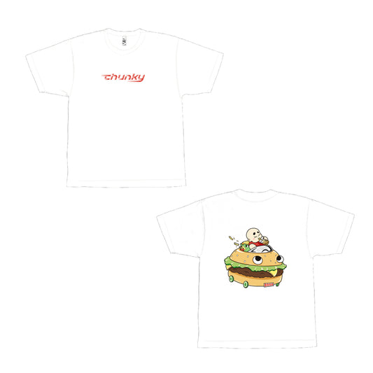 Chunky Burger Wagon Heavyweight T-Shirt - Off-White