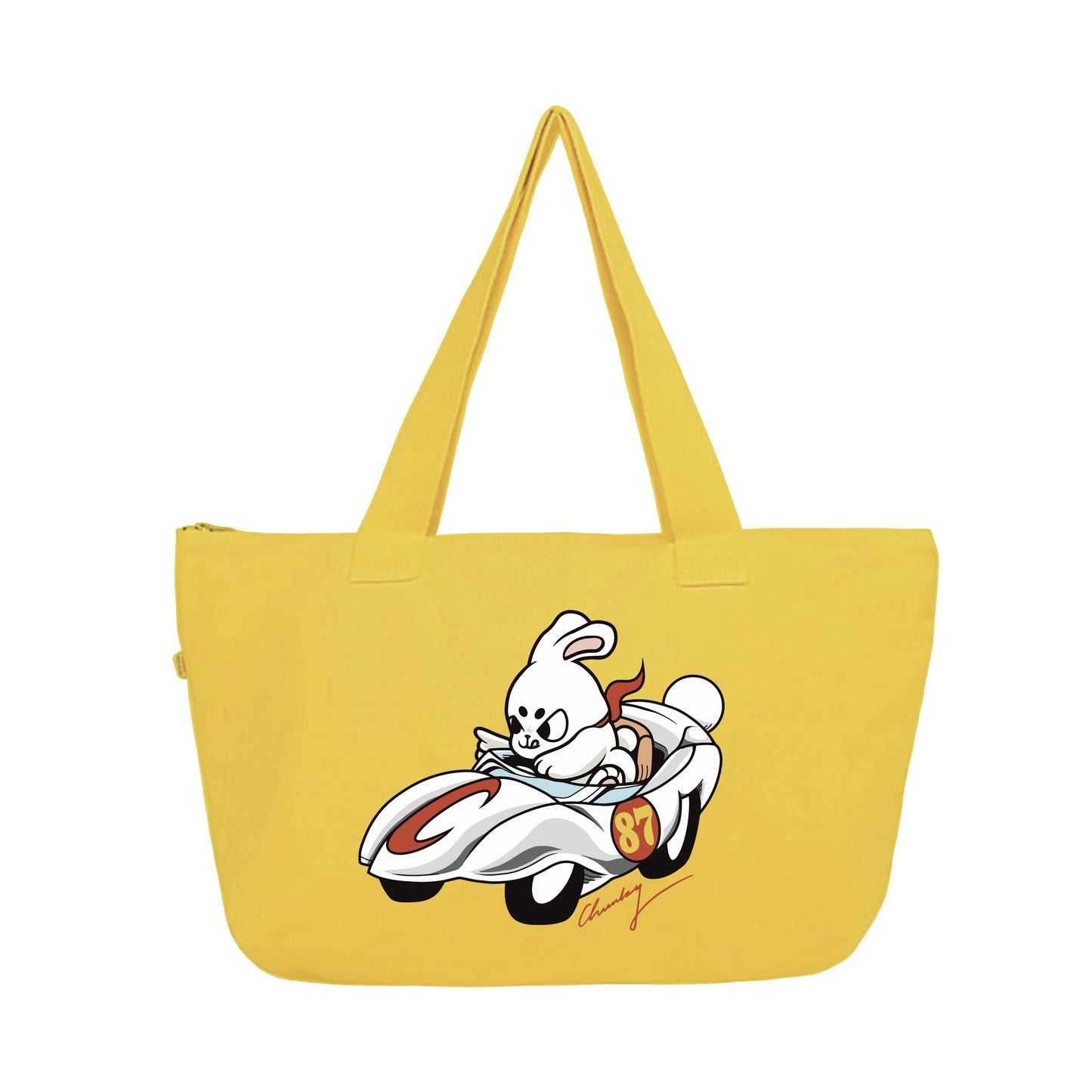 Chunky Bunny Racer Large Tote - Golden Yellow