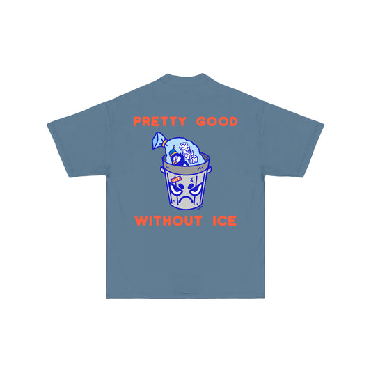 Chunky Without Ice T-Shirt - Denim Blue