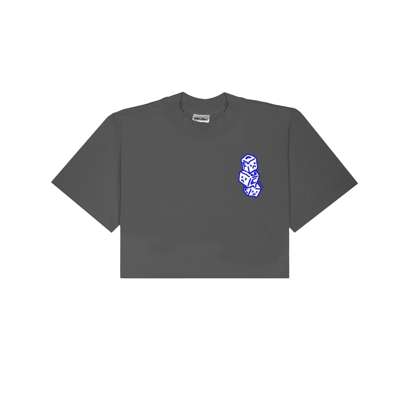 Chunky Without Ice Cropped T-Shirt - Shadow