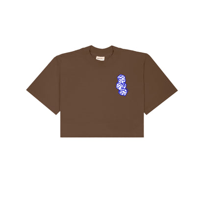 Chunky Without Ice Cropped T-Shirt - Brown