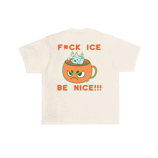 Chunky FCK Ice T-Shirt - Cream