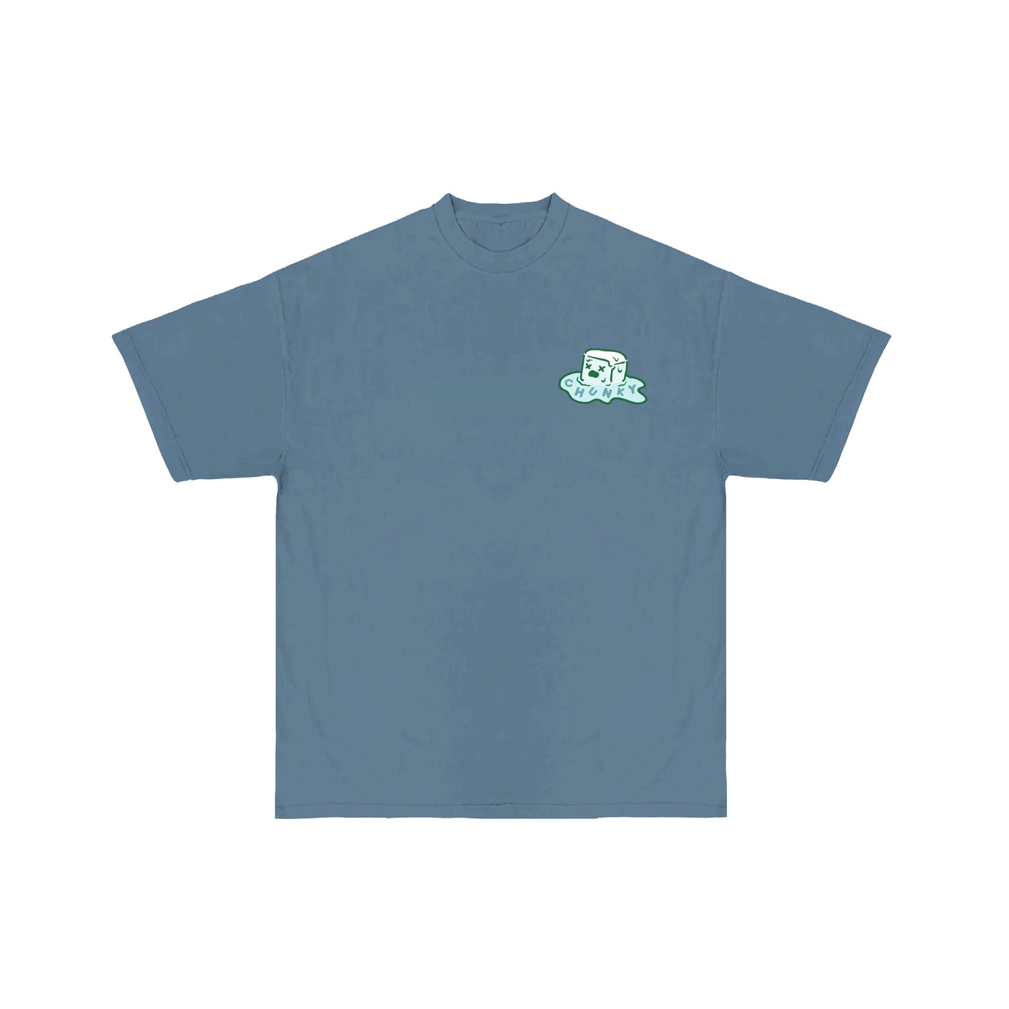 Chunky FCK Ice T-Shirt - Denim Blue