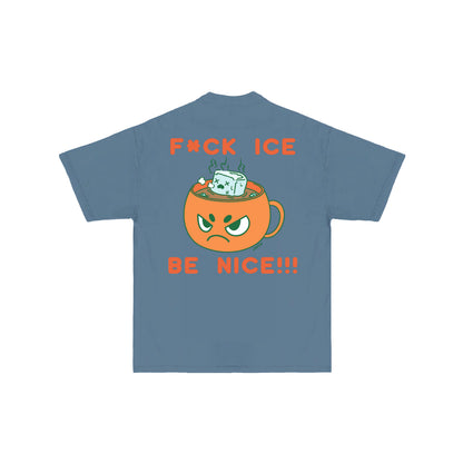 Chunky FCK Ice T-Shirt - Denim Blue