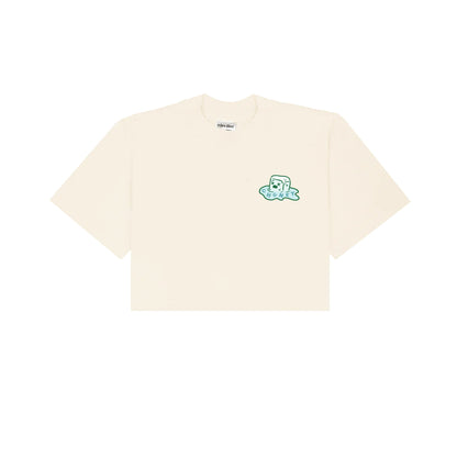 Chunky FCK Ice Cropped T-Shirt - Cream