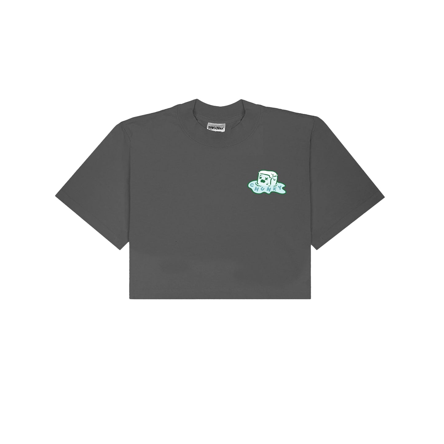 Chunky FCK Ice Cropped T-Shirt - Shadow