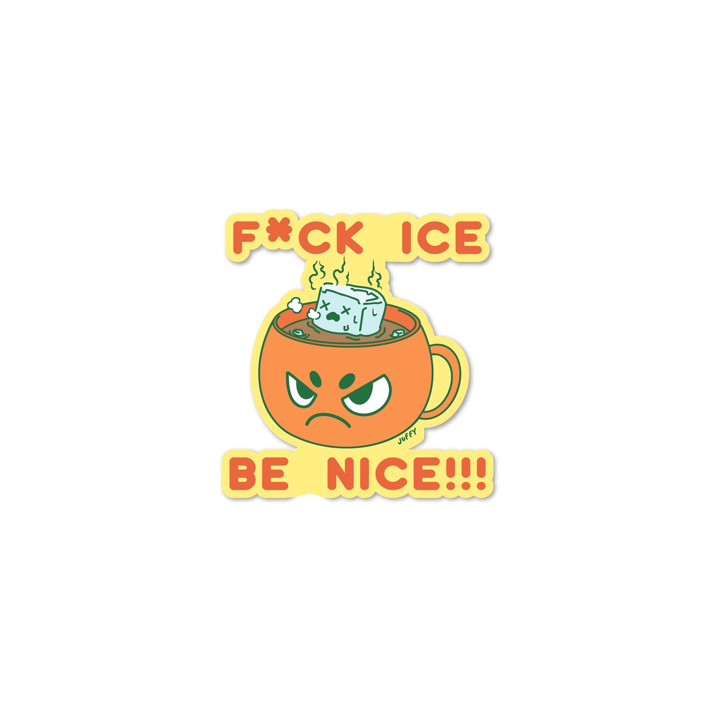 Chunky FCK Ice Sticker