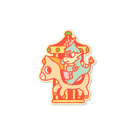 Chunky Dragon Carousel Sticker