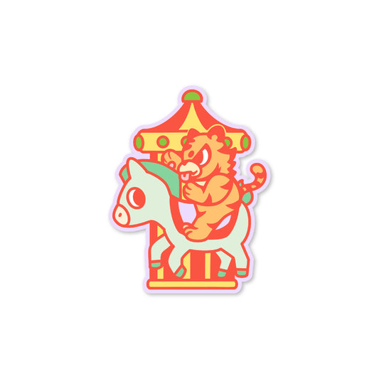 Chunky Tiger Carousel Sticker