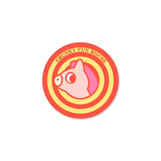Chunky Pink Pony Target Sticker