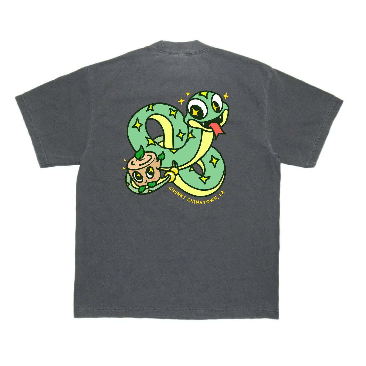 Chunky Snake and Stump T-Shirt - Shadow - PREORDER