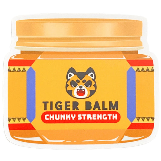 Chunky Strength Tiger Balm Sticker