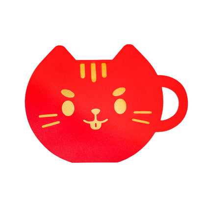 Cat Mug Red Envelope