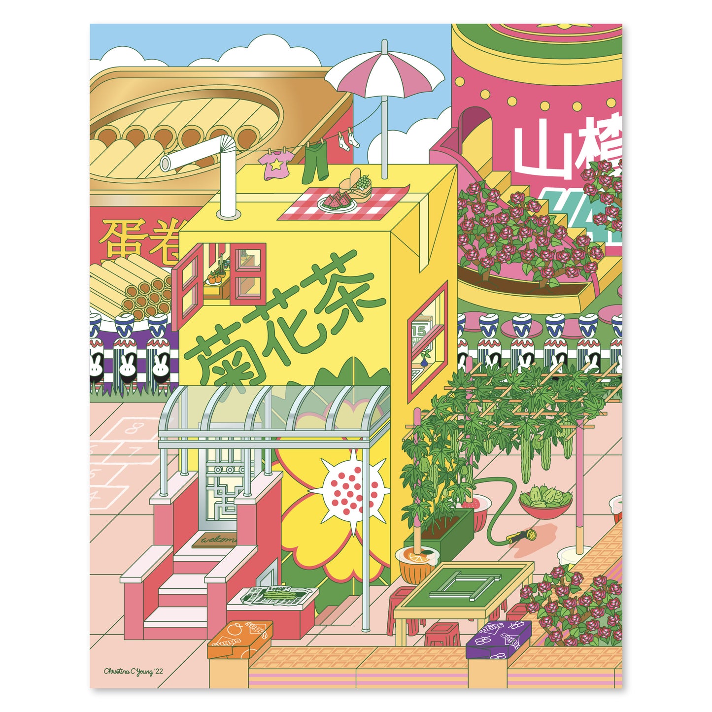 Summer in Sunnyside Print