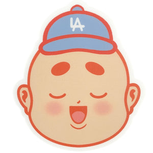 Chunky Baby Baseball- LA Hat Sticker