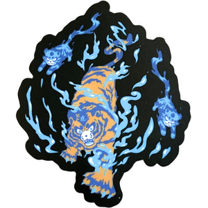 Water Tiger Sticker- Black