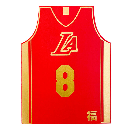 LA Jersey Number 8 Red Envelope