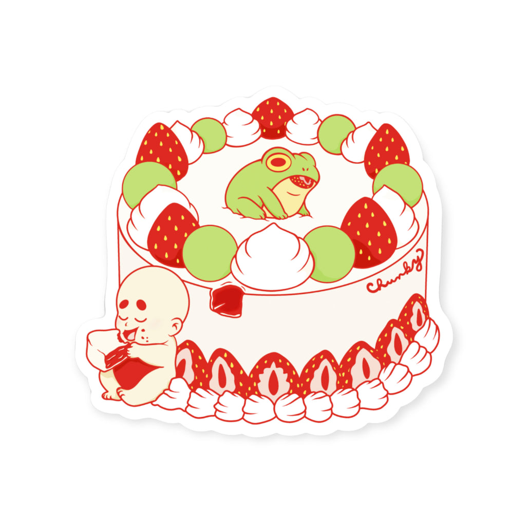 Not Too Sweet Chunky Baby Cake Sticker