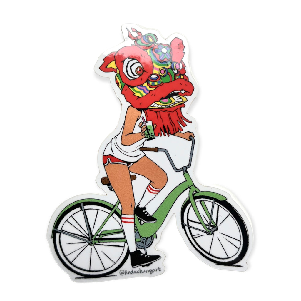 Linda Chung Lion Rider Sticker