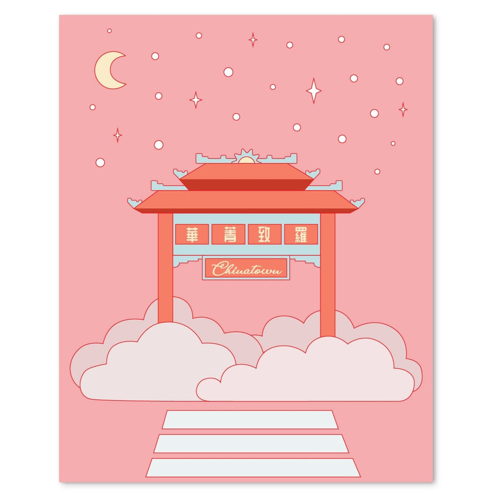 Pink Chinatown Dream Print