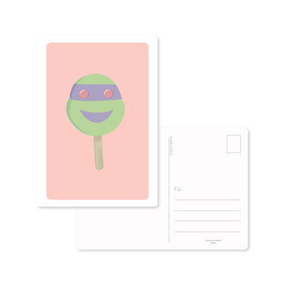 Ninja Turtle Popsicle Postcard