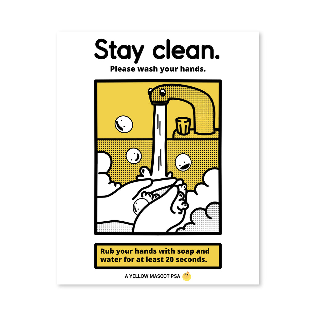 Stay Clean PSA Print