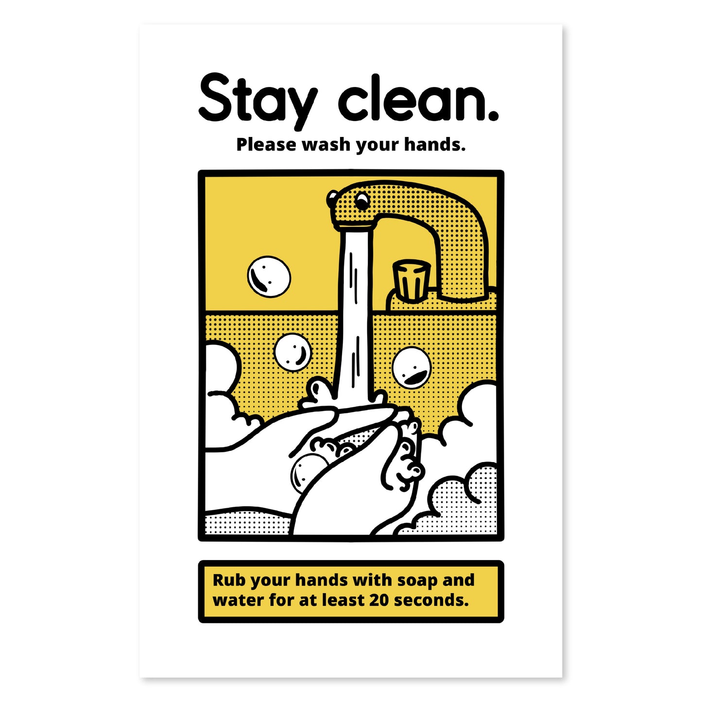 Stay Clean PSA Print