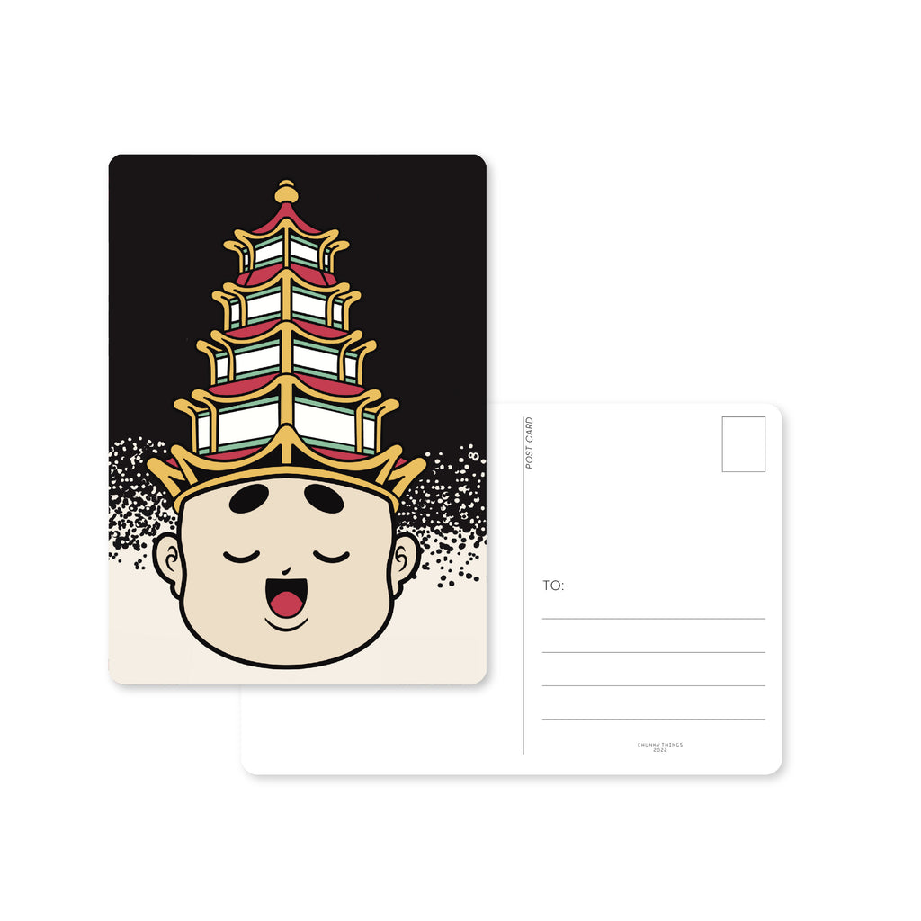 Chunky Pagoda Postcard