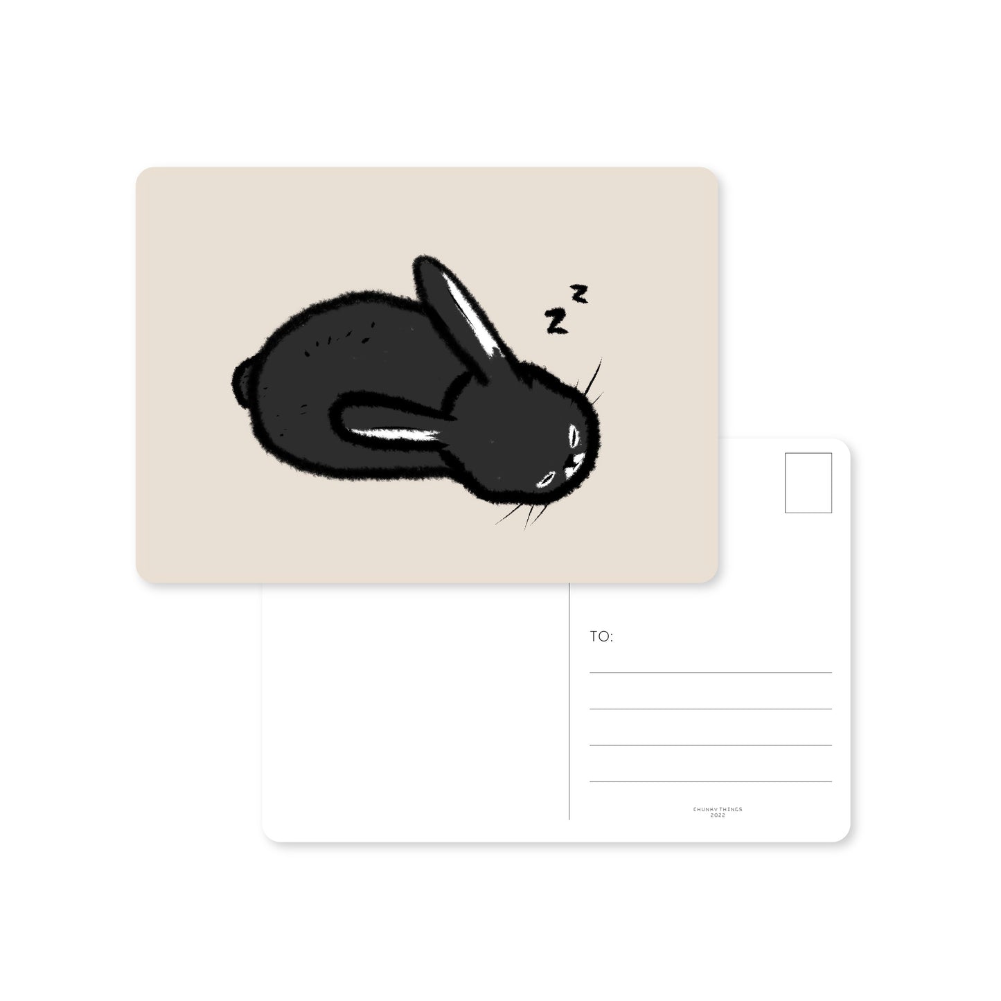 Sleepy Bunny Postcard